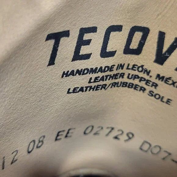 Tecovas The Dean Men's Size US 8EE Taupe Suede Side Zip Western Boots - Picture 10 of 10